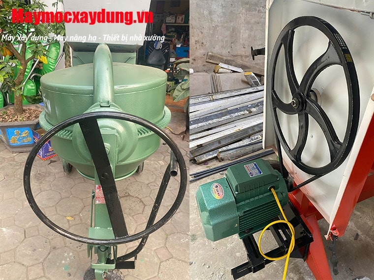 Máy trộn bê tông 350L không động cơ