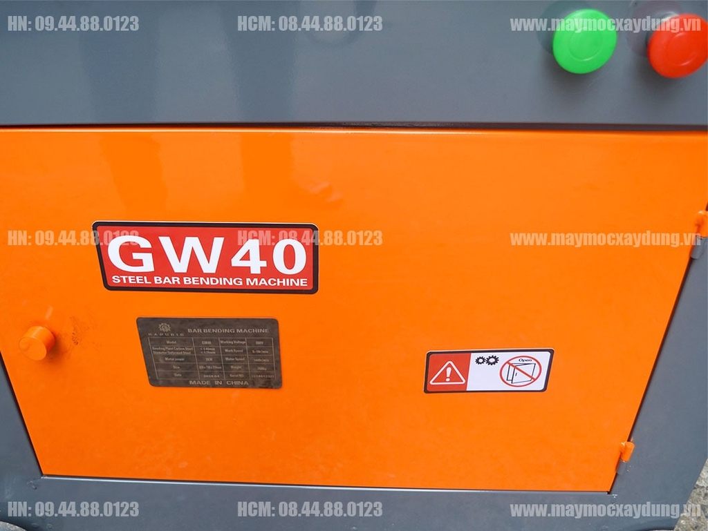 Máy uốn mỏ sắt GW40 25mm 380V