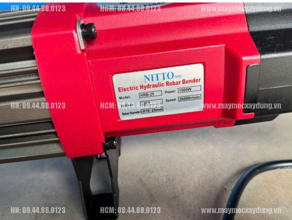 Máy uốn sắt thủy lực cầm tay Phi 25 220V