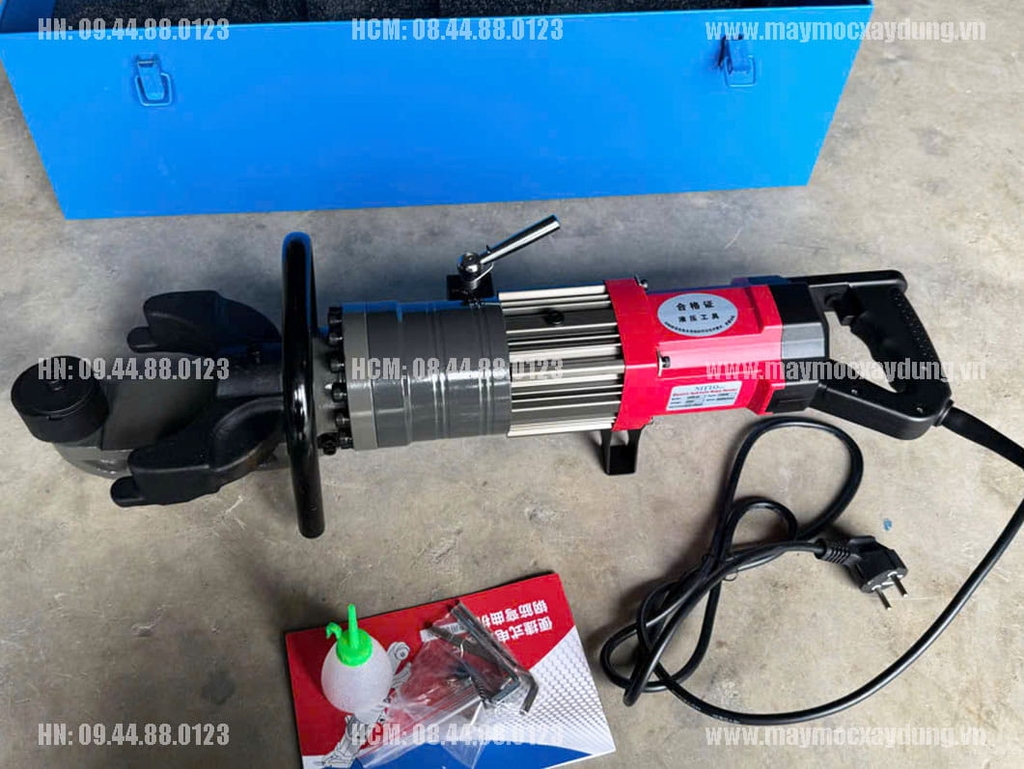 Máy uốn sắt thủy lực cầm tay Phi 25 220V