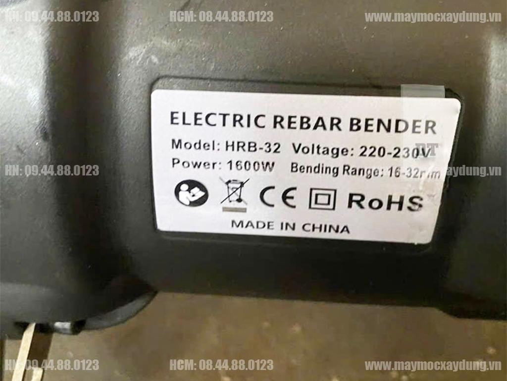 Máy uốn sắt thủy lực cầm tay Phi 32 HRB-32