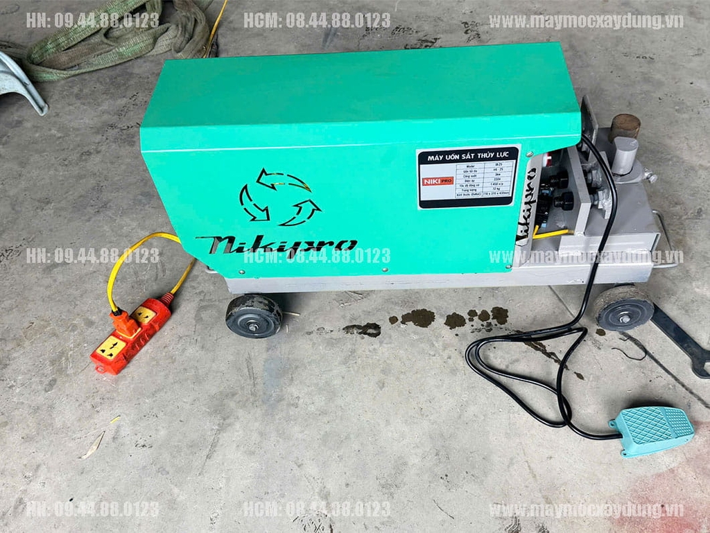 Máy uốn sắt thủy lực Nikipro Phi 25 220V