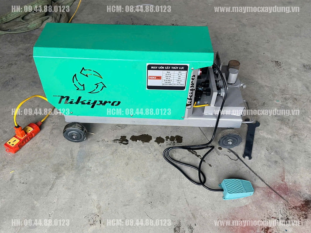 Máy uốn sắt thủy lực Nikipro Phi 25 220V