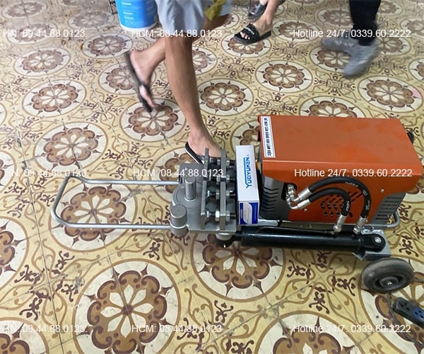 Máy uốn sắt thủy lực Phi 28 220V