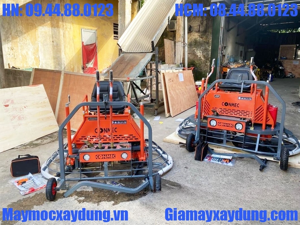 Máy xoa đôi Conmec CRTN-836H Mâm 1 mét Honda GX690 24HP