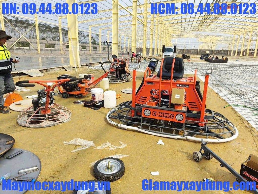 Máy xoa đôi Conmec CRTN-836H Mâm 1 mét Honda GX690 24HP