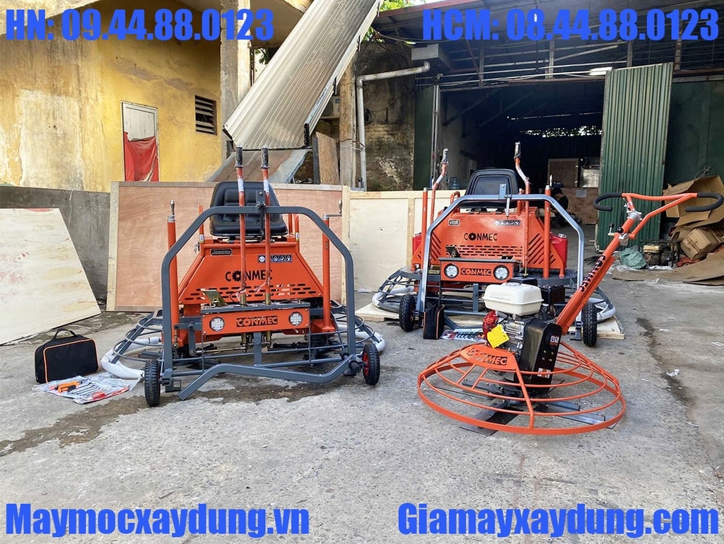 Máy xoa đôi Conmec CRTN-830V Mâm 0.8m Vanguard 13HP