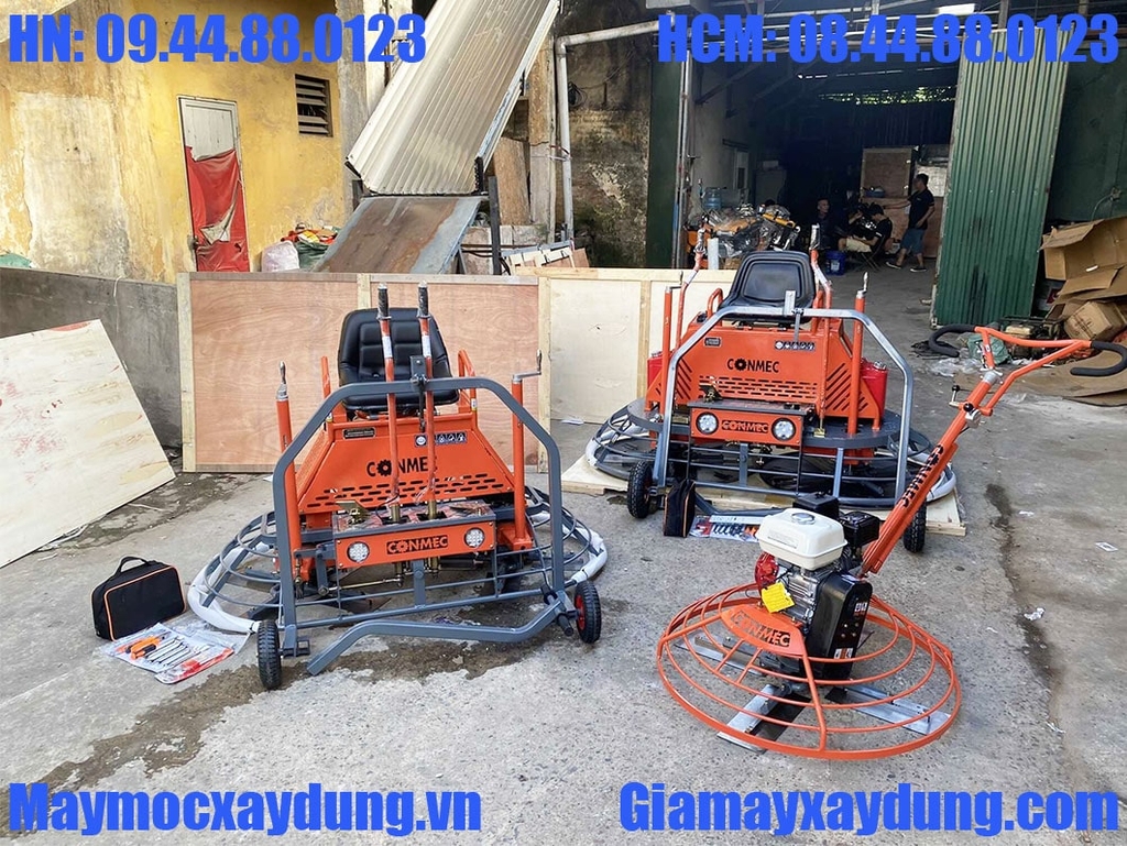 Máy xoa đôi Conmec CRTN-830R Mâm 0.8m Rato 13HP