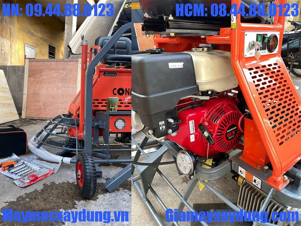Máy xoa đôi Conmec CRTN-830R Mâm 0.8m Rato 13HP
