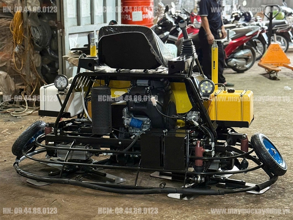 Máy xoa nền đôi Dynamic 1 mét QUM-78HA lái thủy lực Động cơ Honda GX690