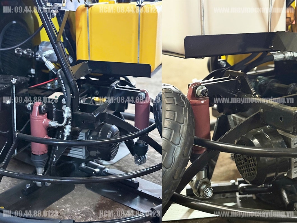 Máy xoa nền đôi Dynamic 1 mét QUM-78HA lái thủy lực Động cơ Honda GX690