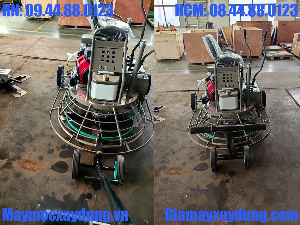 Máy xoa nền đôi Niki 1 mét động cơ Honda GX690 24HP