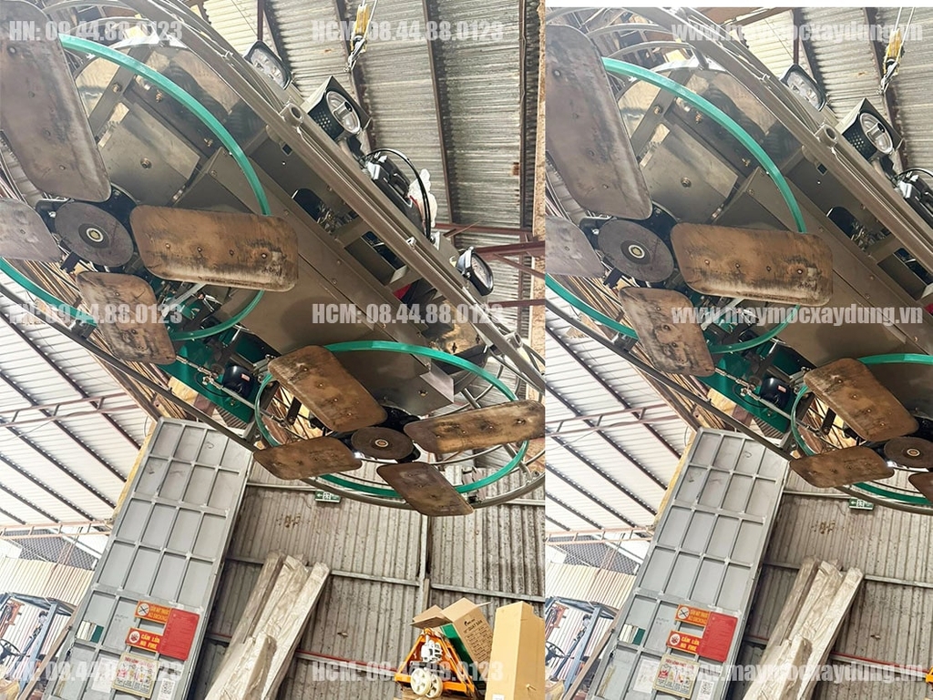 Máy xoa nền đôi Niki 1 mét động cơ LiFan 2V78F-3 27HP