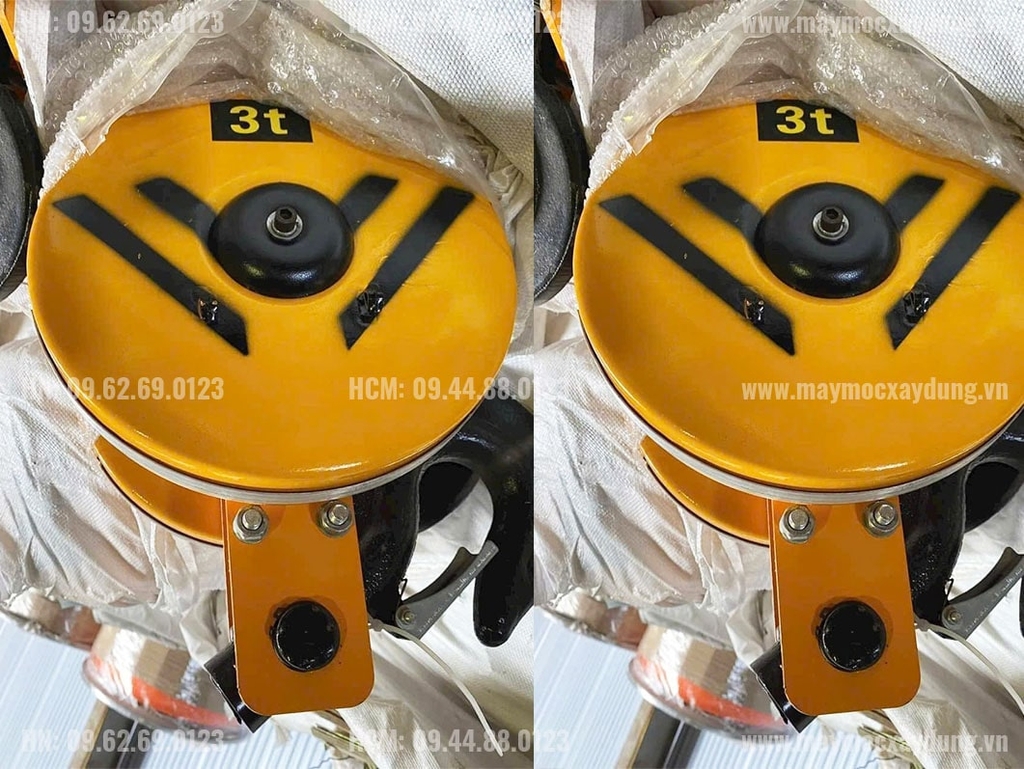 Móc cẩu pa lăng cáp điện 3 tấn