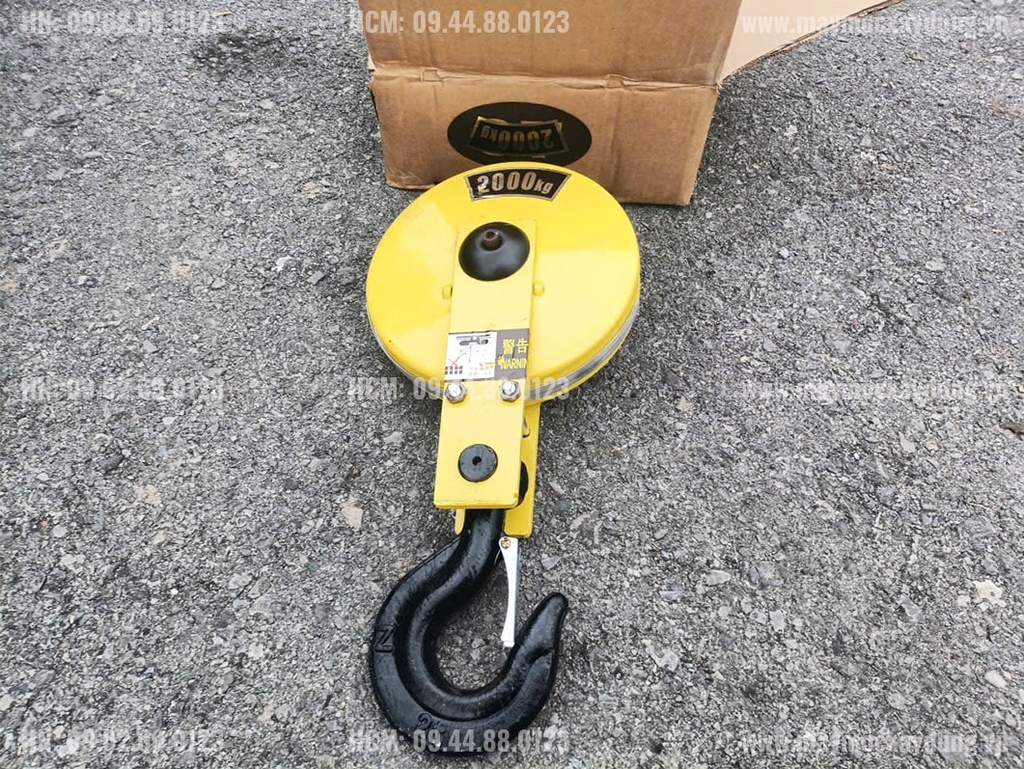 Móc cẩu pa lăng cáp điện 2 tấn cao cấp