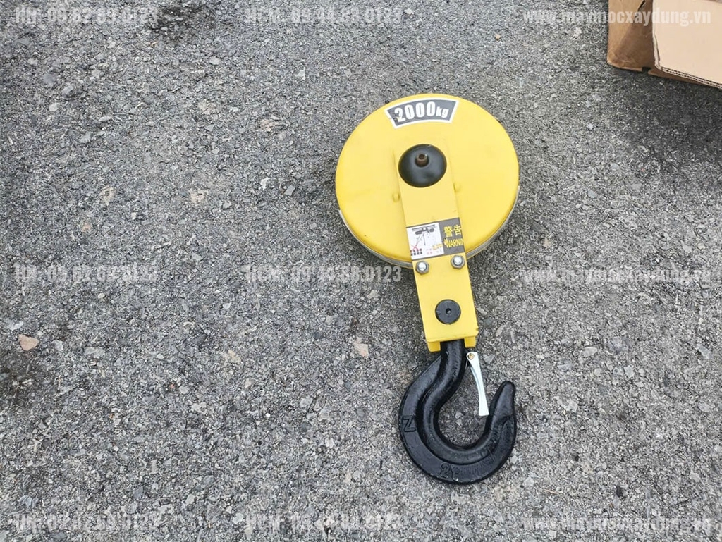 Móc cẩu pa lăng cáp điện 2 tấn cao cấp