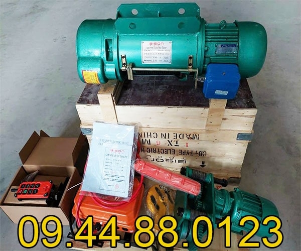 Pa lăng cáp điện Bison 1 tấn 6m