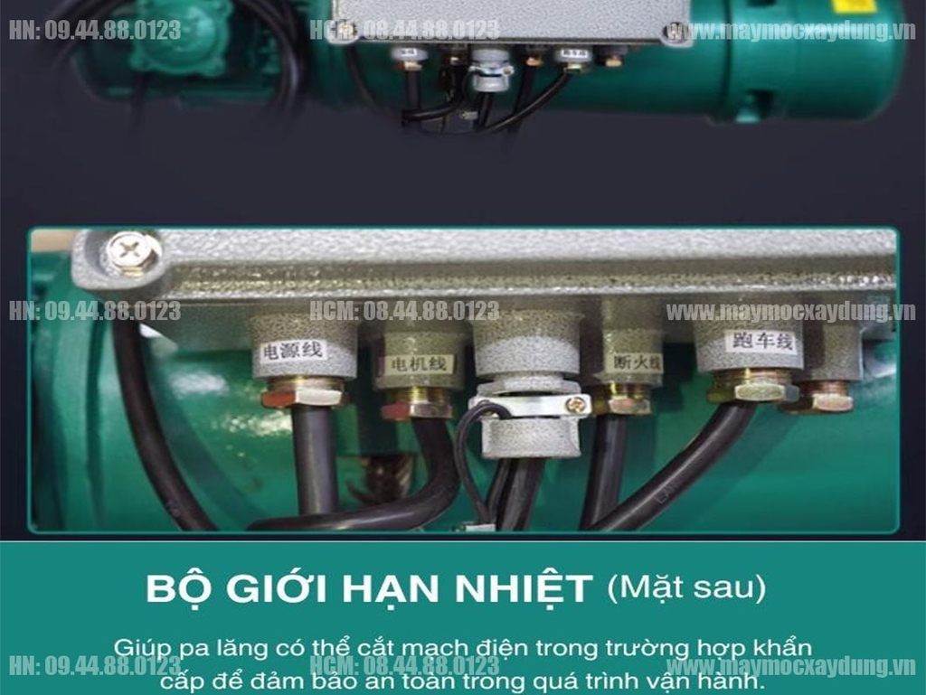 Pa lăng cáp điện chống cháy nổ Trung Quốc 2 tấn