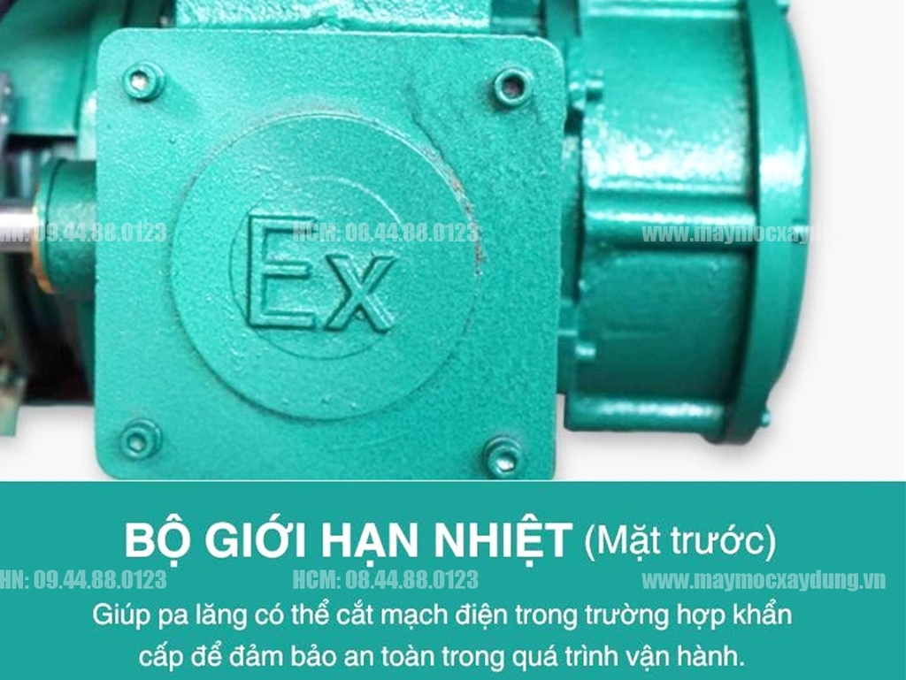 Pa lăng cáp điện chống cháy nổ Trung Quốc 2 tấn
