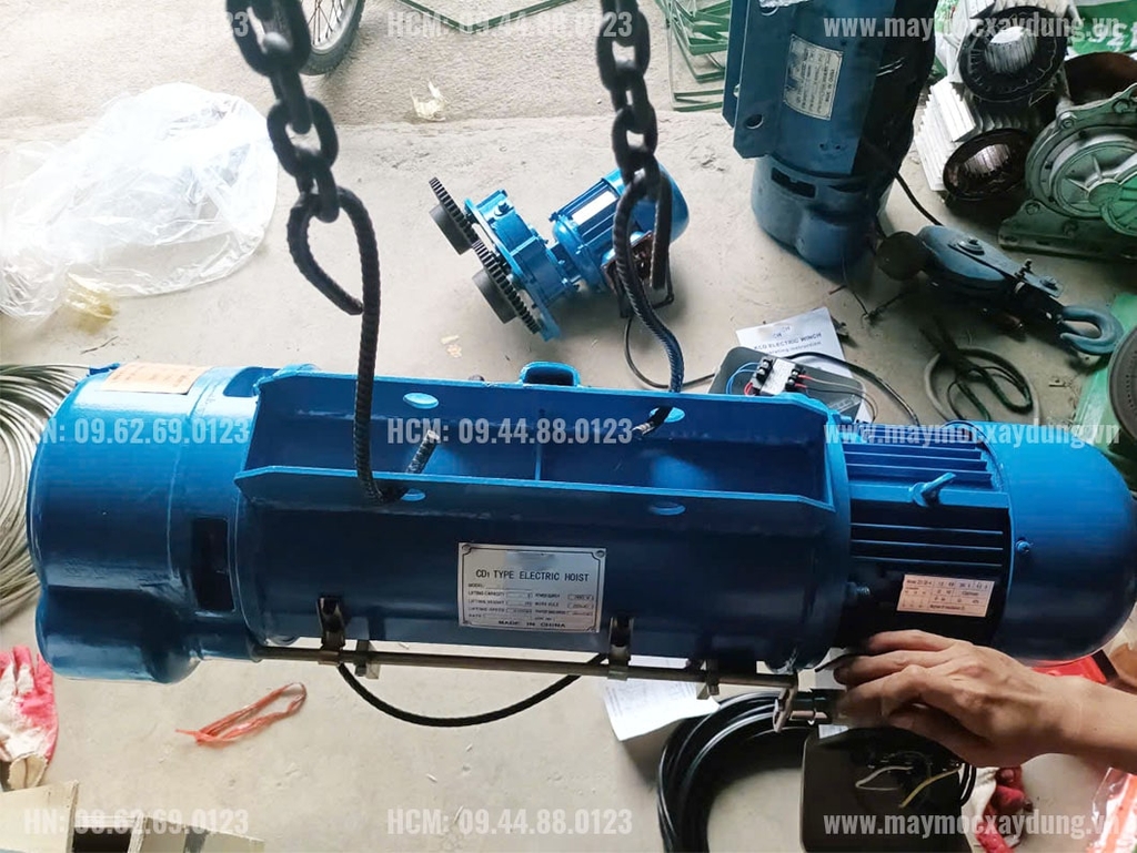 Pa lăng cáp điện Trung Quốc 1 tấn 9m CD1 380V