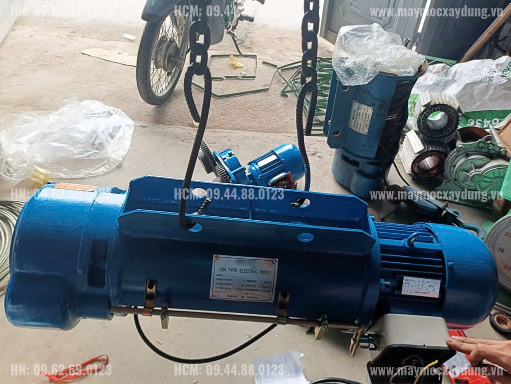 Pa lăng cáp điện Trung Quốc 1 tấn 6m CD1 380V