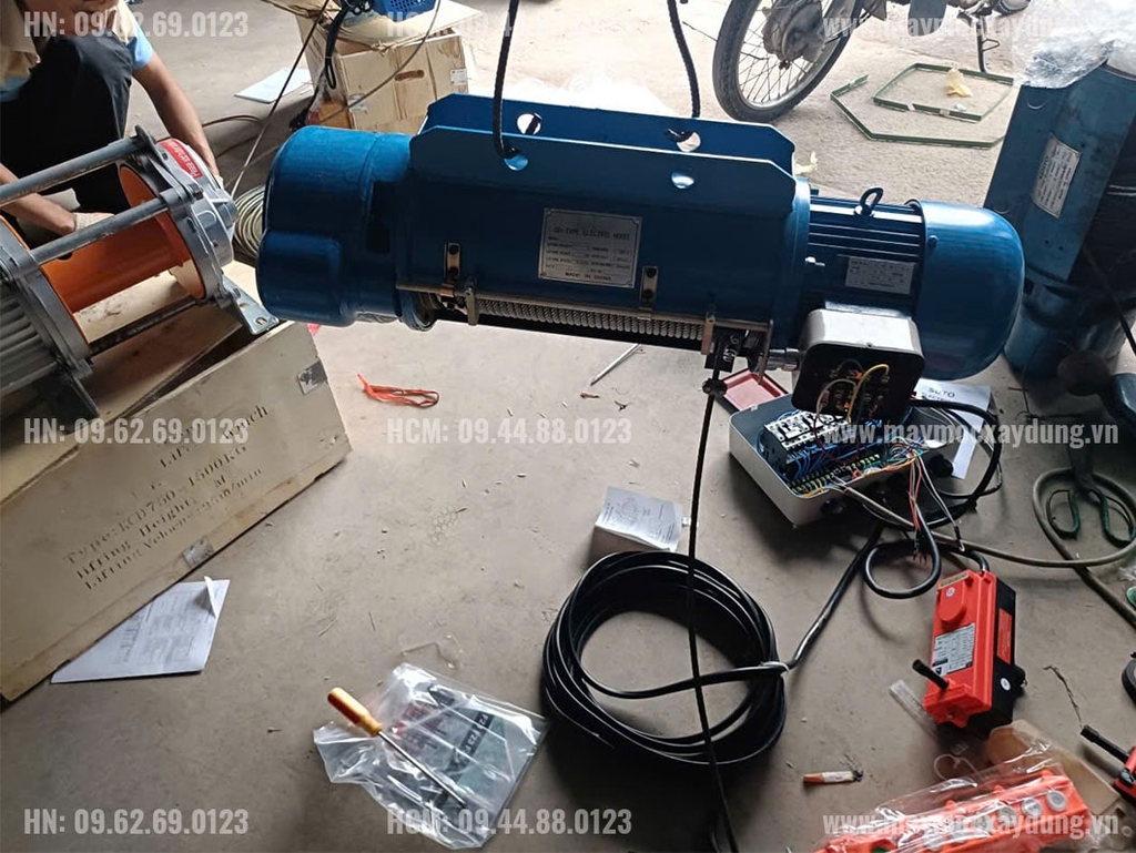 Pa lăng cáp điện Trung Quốc 1 tấn 9m CD1 380V