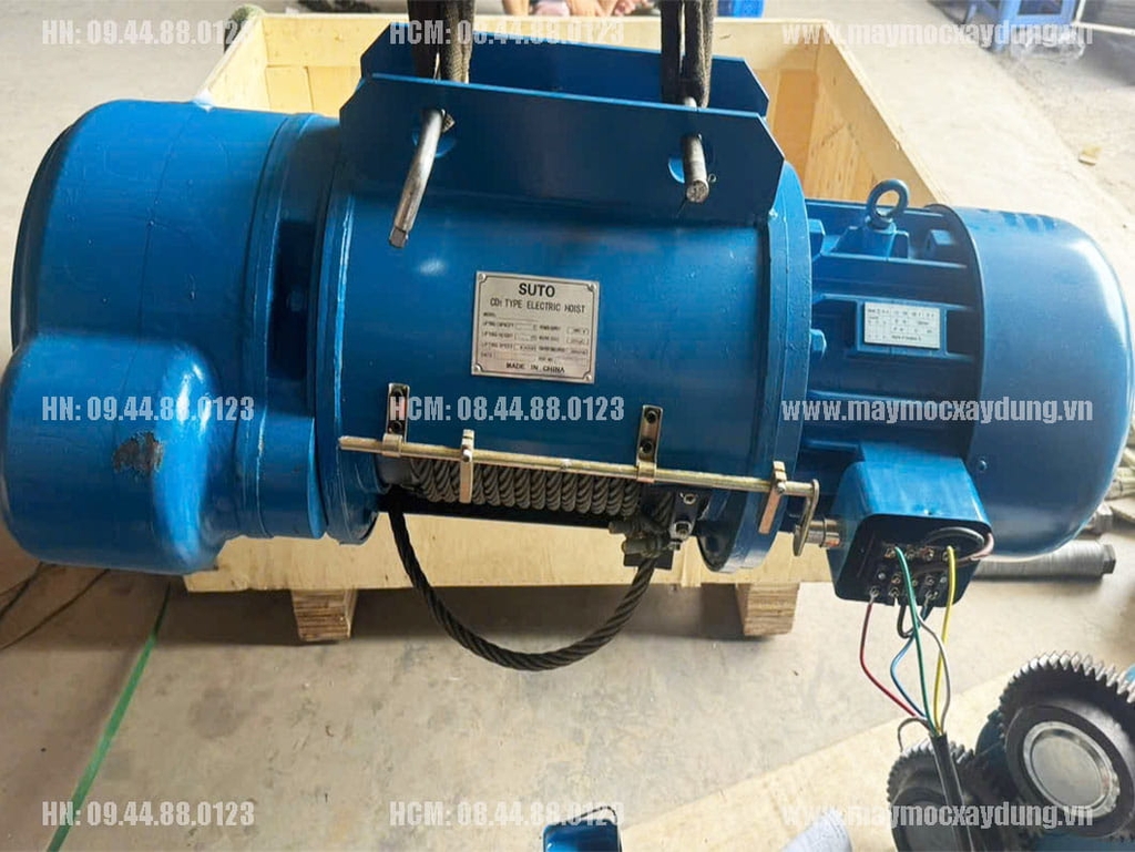 Pa lăng cáp điện Trung Quốc 5 tấn 18m CD1 380V