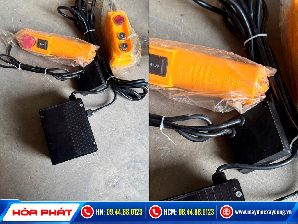 Pa lăng xích điện Bison 2 tấn 6m 220V lắp con chạy điện