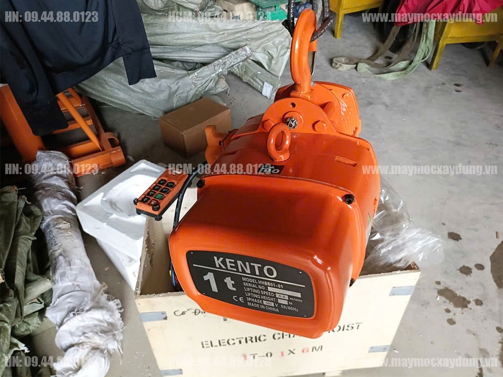 Pa lăng xích điện cố định 1 tấn 6m HHBB01-01 380V
