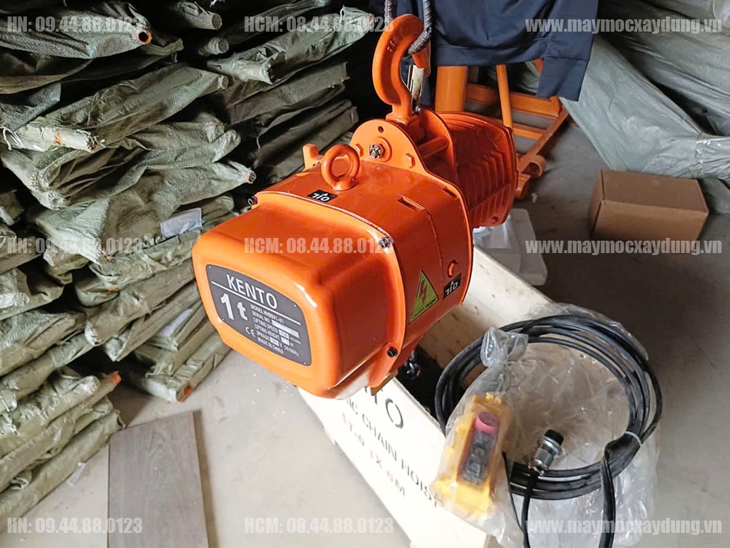 Pa lăng xích điện cố định 1 tấn 6m HHBB01-01 380V
