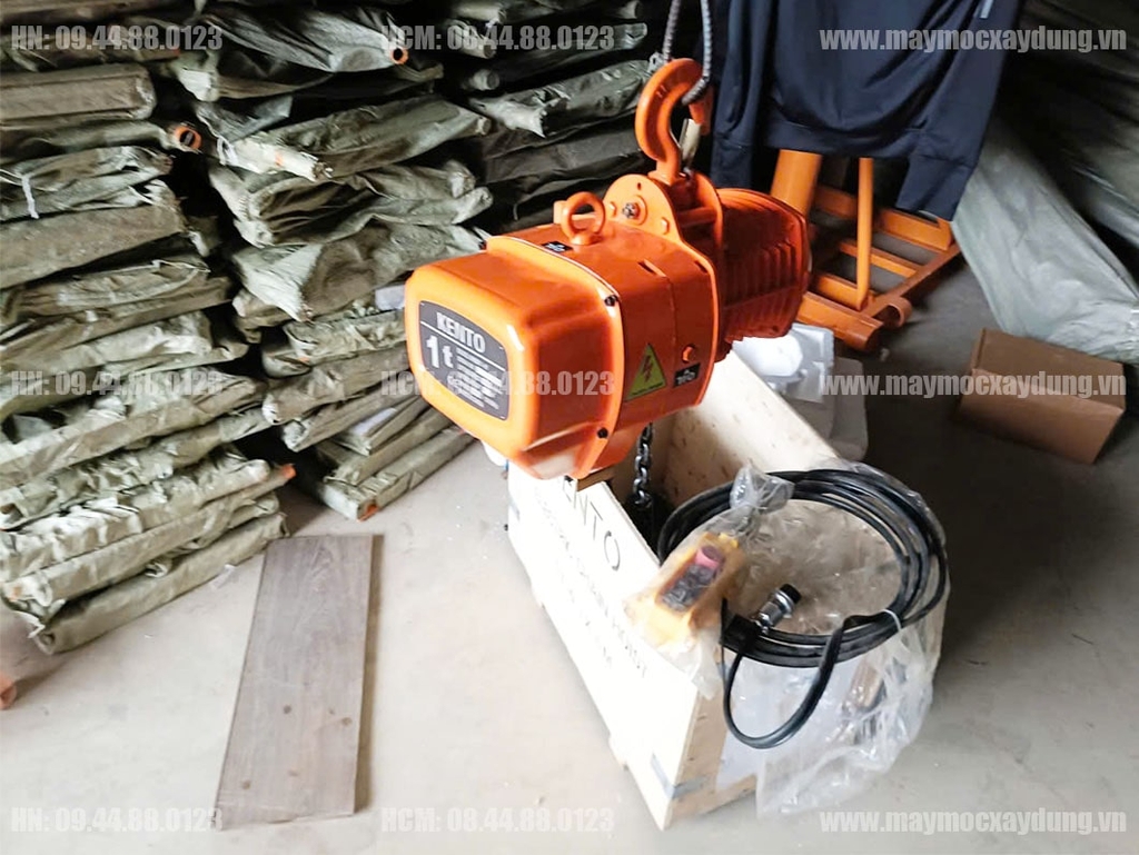 Pa lăng xích điện cố định 1 tấn 6m HHBB01-01 380V
