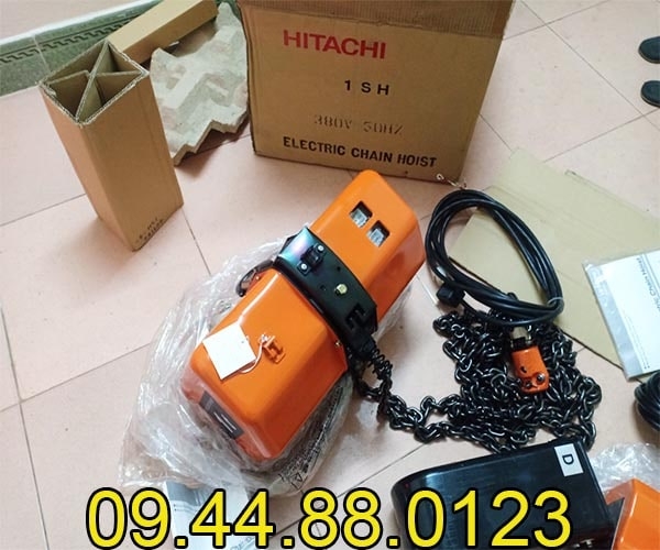 Pa lăng xích điện cố định Hitachi 1 tấn 6m 1SH