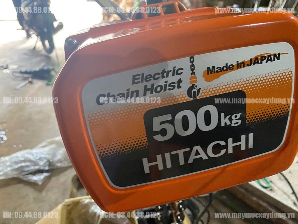 Pa lăng xích điện cố định Hitachi 500kg 6m 1/2LH