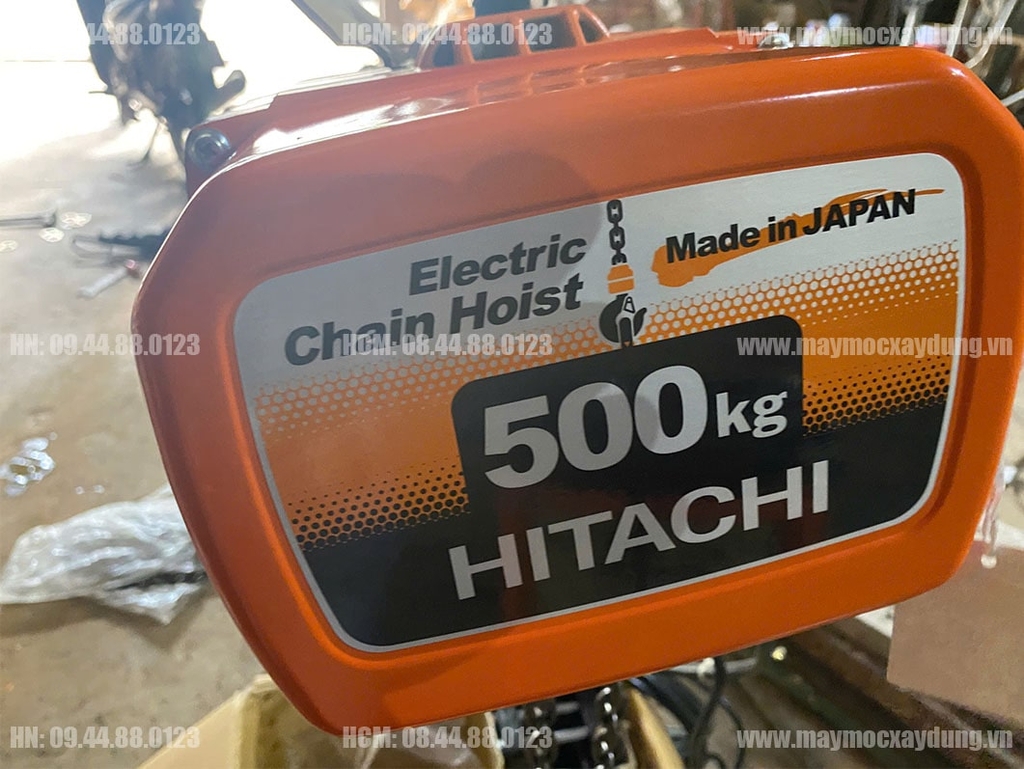 Pa lăng xích điện cố định Hitachi 500kg 6m 1/2LH