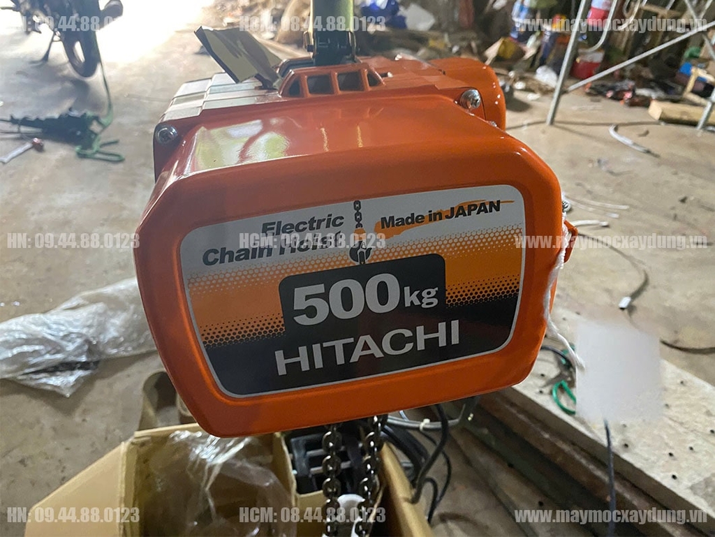 Pa lăng xích điện cố định Hitachi 500kg 6m 1/2LH