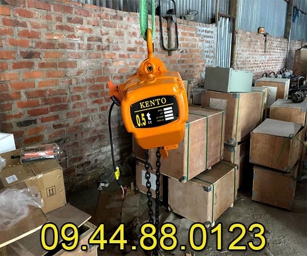 Pa lăng xích điện cố định Kento 0.5 tấn 6m HHBB0.5-01 380V