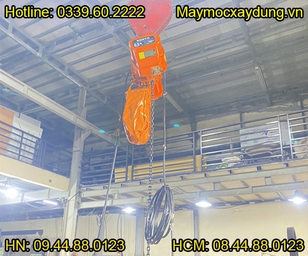 Pa lăng xích điện cố định Kento 0.5 tấn 6m HHBB0.5-01 380V