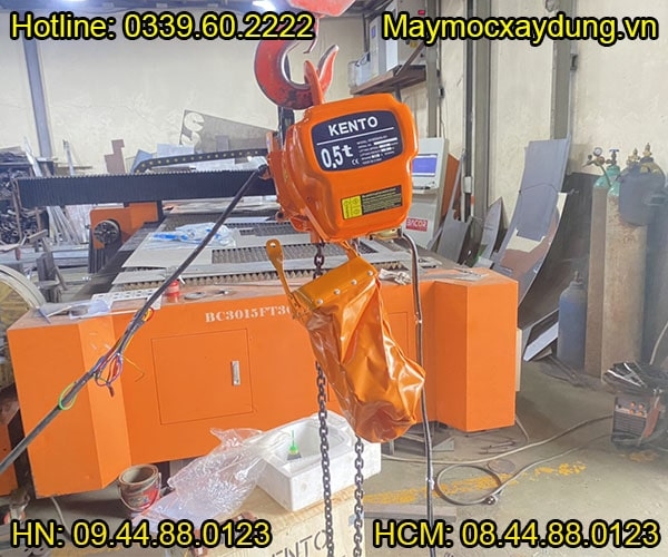 Pa lăng xích điện cố định Kento 0.5 tấn 6m HHBB0.5-01 380V