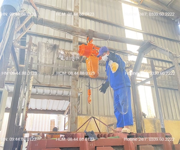 Pa lăng xích điện cố định Kento 3 tấn 6m HHBB03-02 380V
