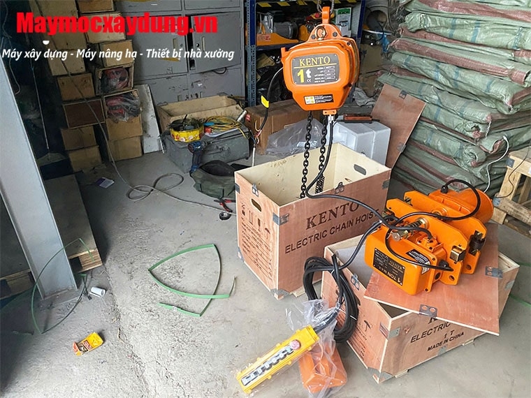 Pa lăng xích điện di chuyển 1 tấn 6m HHBB01-02 380V