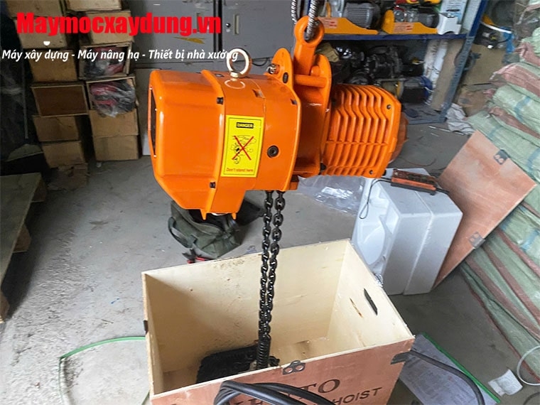 Pa lăng xích điện di chuyển 1 tấn 6m HHBB01-02 380V
