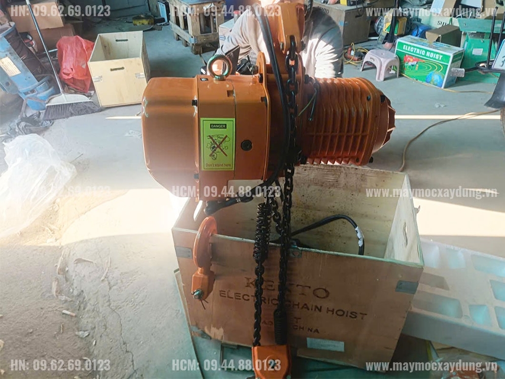 Pa lăng xích điện di chuyển 2 tấn 6m HHBB02-02 380V
