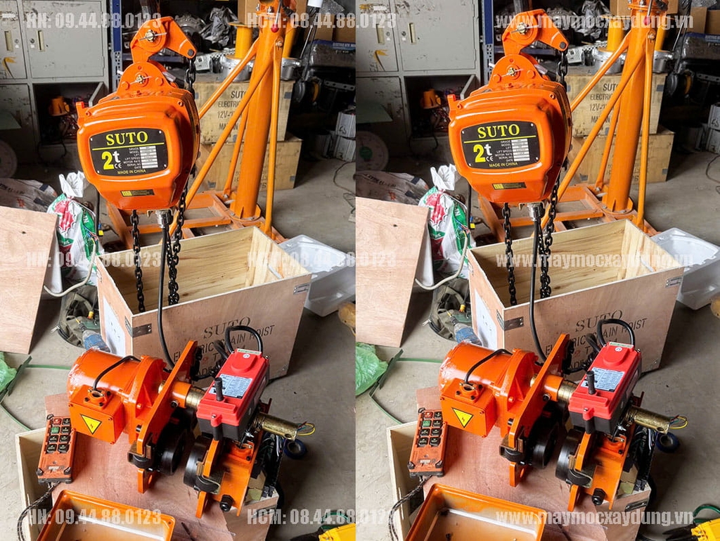 Pa lăng xích điện di chuyển 2 tấn 6m HHBB02-02 380V