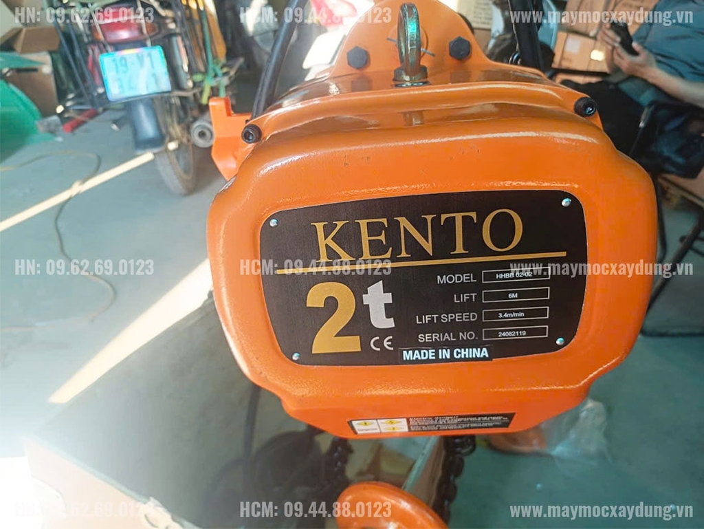 Pa lăng xích điện di chuyển 2 tấn 6m HHBB02-02 380V