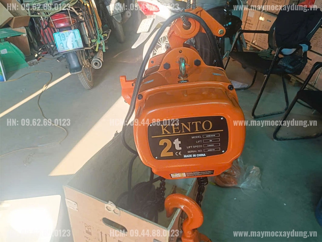Pa lăng xích điện di chuyển 2 tấn 6m HHBB02-02 380V