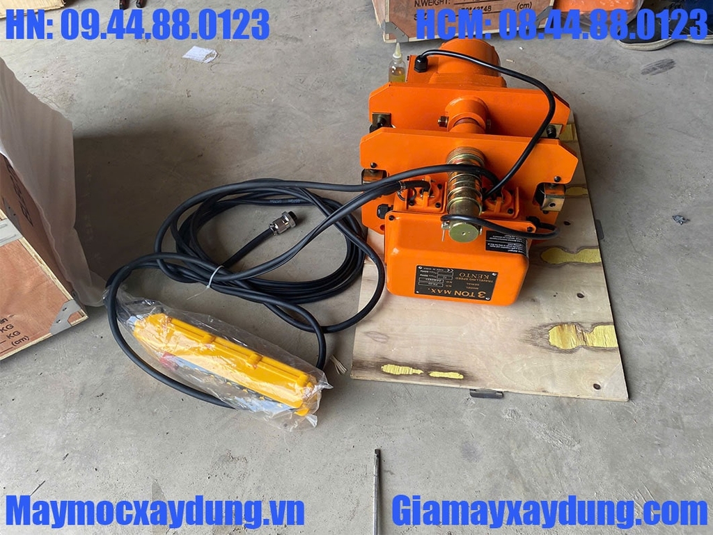 Pa lăng xích điện di chuyển 3 tấn 6m HHBB03-01 380V