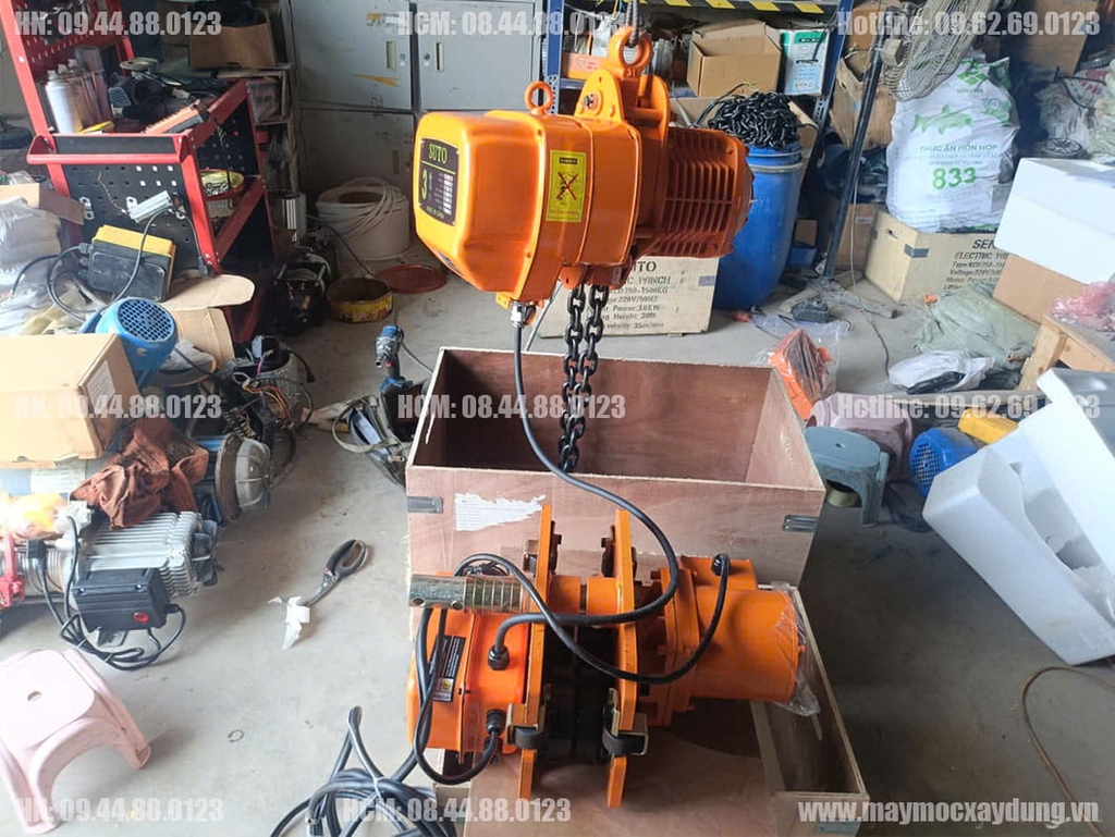 Pa lăng xích điện di chuyển 3 tấn 6m HHBB03-01 380V