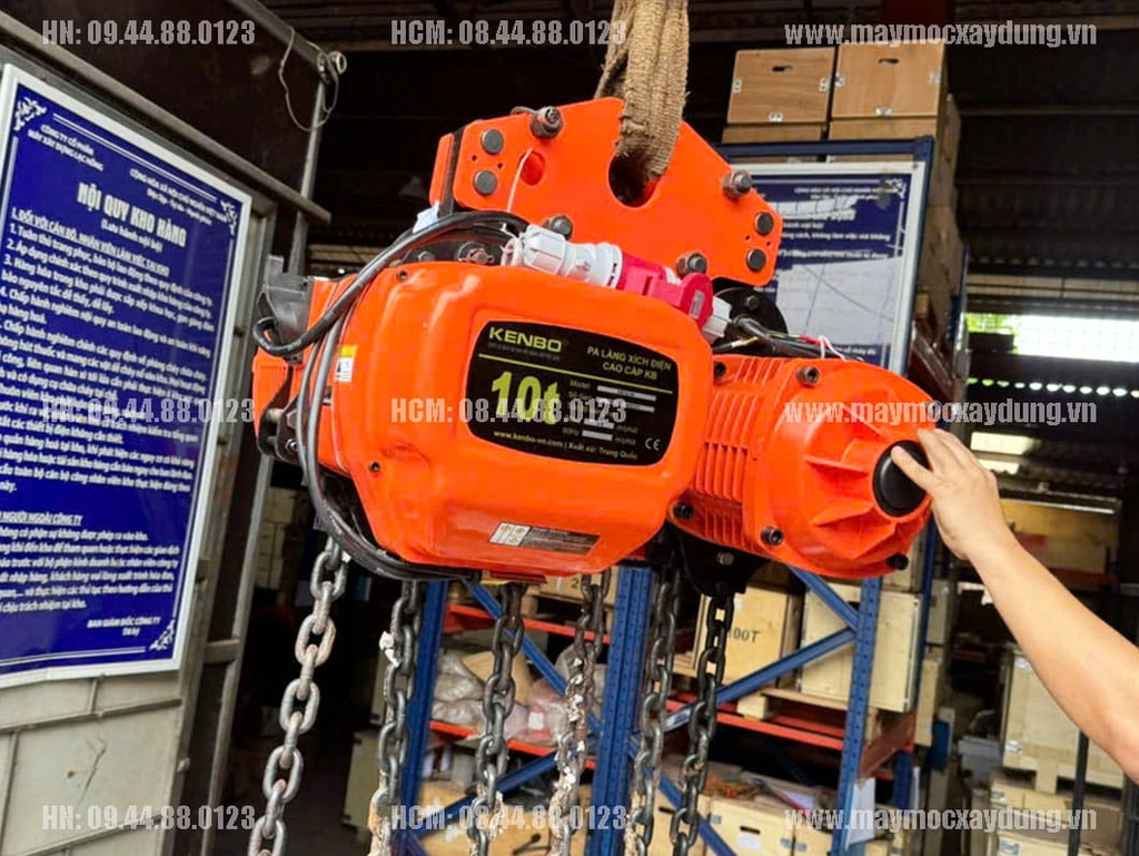 Pa lăng xích điện di chuyển Kenbo 10 tấn 6m KB10-04 380V