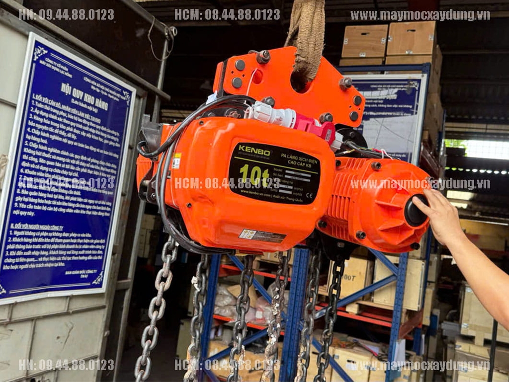 Pa lăng xích điện di chuyển Kenbo 10 tấn 6m KB10-04 380V