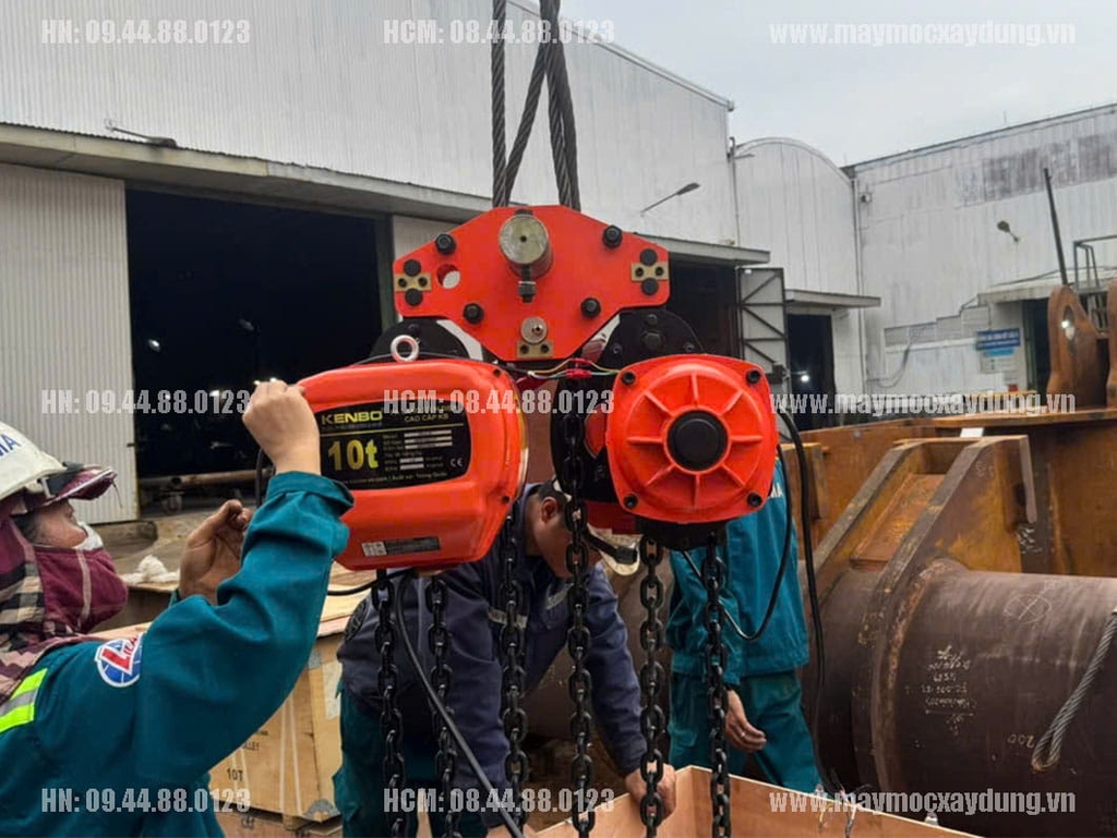 Pa lăng xích điện di chuyển Kenbo 10 tấn 6m KB10-04 380V